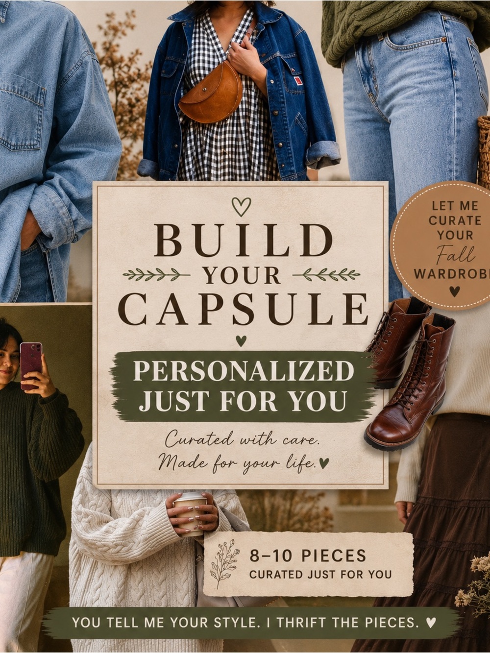 🧺Build Your Capsule | Personalized Capsule Wardrobe | 8-10 piece Curated Bundle🧺